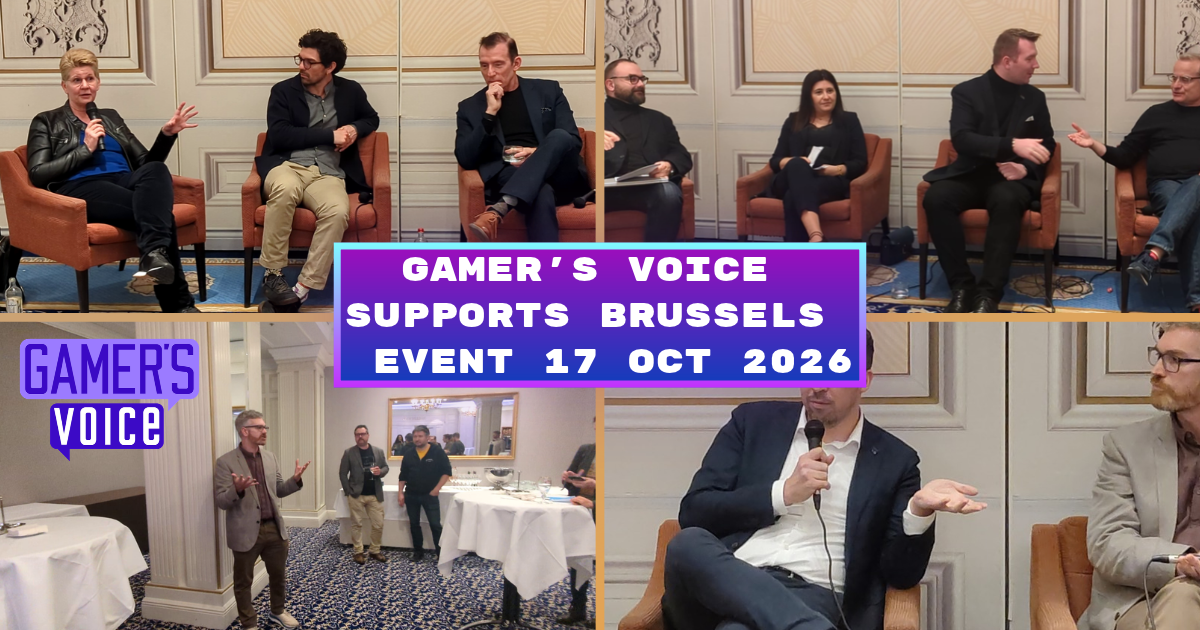 Gamer’s Voice helps host Brussels event warning against EU restrictions on online freedoms